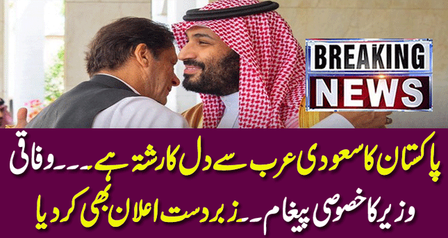Pakistan has a heart-to-heart relationship with Saudi Arabia| The federal minister's special message