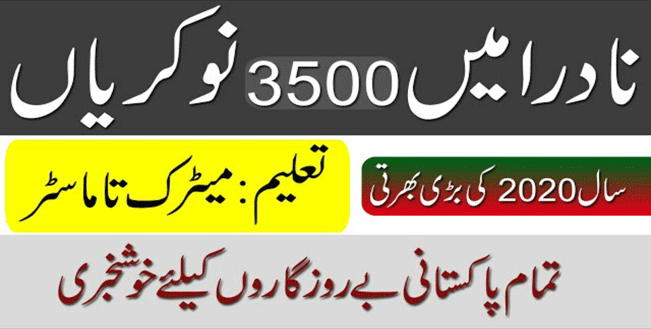 Latest NADRA JOBS, National database and registration authority jobs, New advertisements